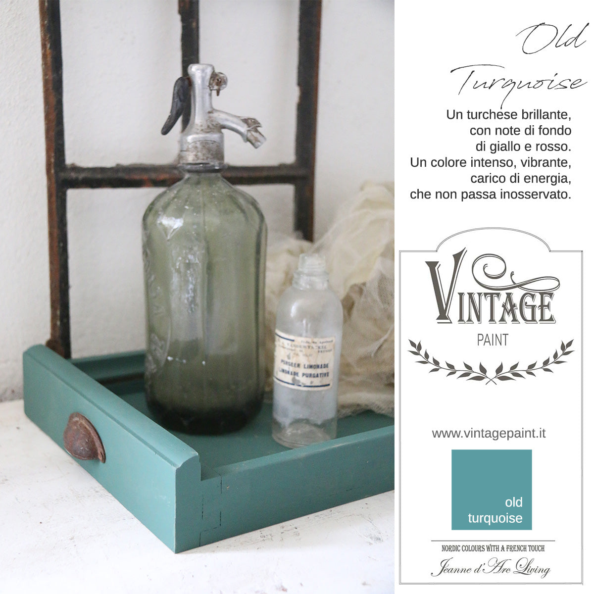 OLD GREY: vernice a gesso shabby grigio - vintagepaint