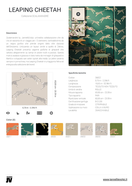 Carta da Parati Scalamandré JV Design Licence cod. 26022