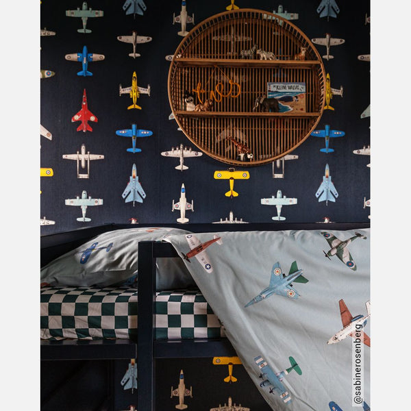 Carta da Parati Studio Ditte Airplanes Wallpaper Dark