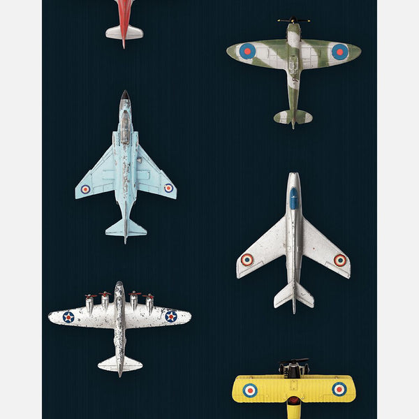 Carta da Parati Studio Ditte Airplanes Wallpaper Dark