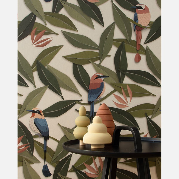 Carta da Parati Studio Ditte Birds Wallpaper Cream