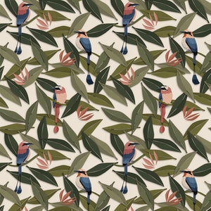 Carta da Parati Studio Ditte Birds Wallpaper Cream