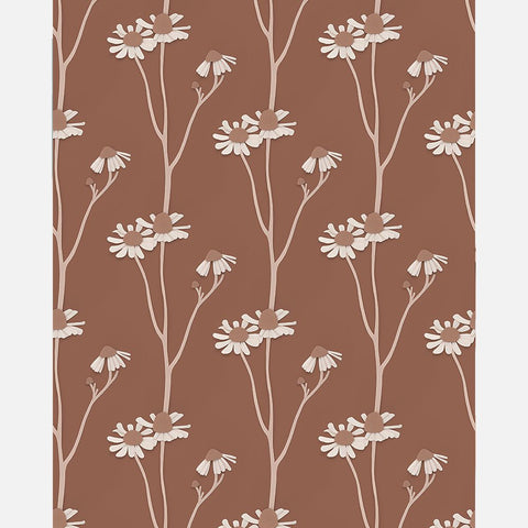 Carta da Parati Studio Ditte Chamomile Wallpaper Brown