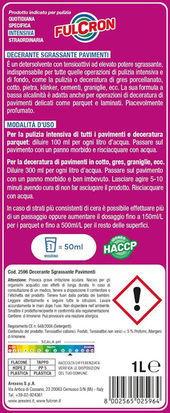 Fulcron Decerante Sgrassante Pavimenti 1 lt.