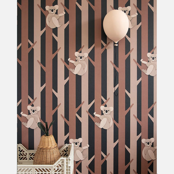 Carta da Parati Studio Ditte Koala Wallpaper Choco