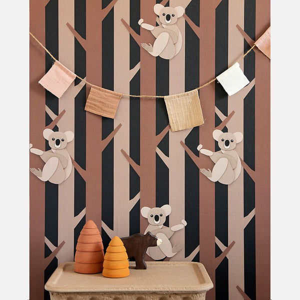 Carta da Parati Studio Ditte Koala Wallpaper Choco