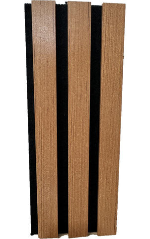 Listelli Silence in MDF Teak mis. 278 cm x 60 cm modello FLESSIBILE