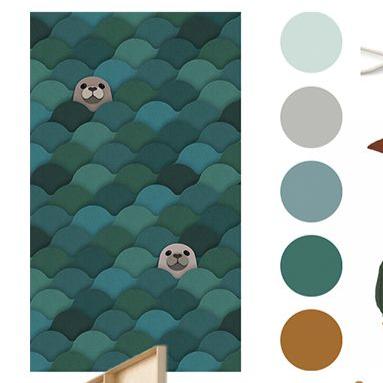 Carta da Parati Studio Ditte Seals Wallpaper