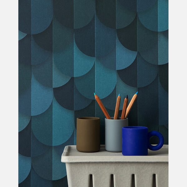 Carta da Parati Studio Ditte Waterfall Wallpaper Blue