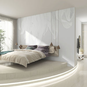 Carta da Parati al MQ White Cascade Rimura Italian Design