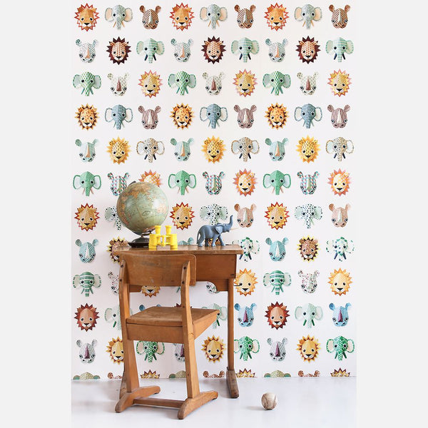 Carta da Parati Studio Ditte Wild Animals Wallpaper Cool