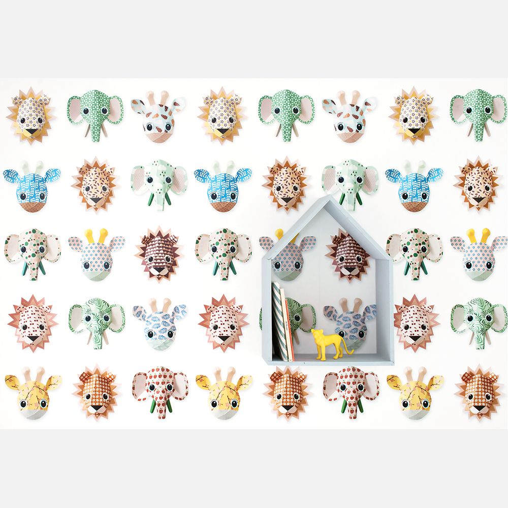 Carta da Parati Studio Ditte Wild Animals Wallpaper Sweet