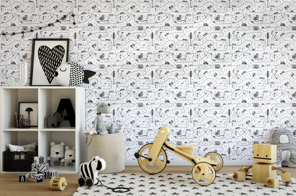 Carta da parati Kids Walls cod. 45846 Marburg Wallpaper